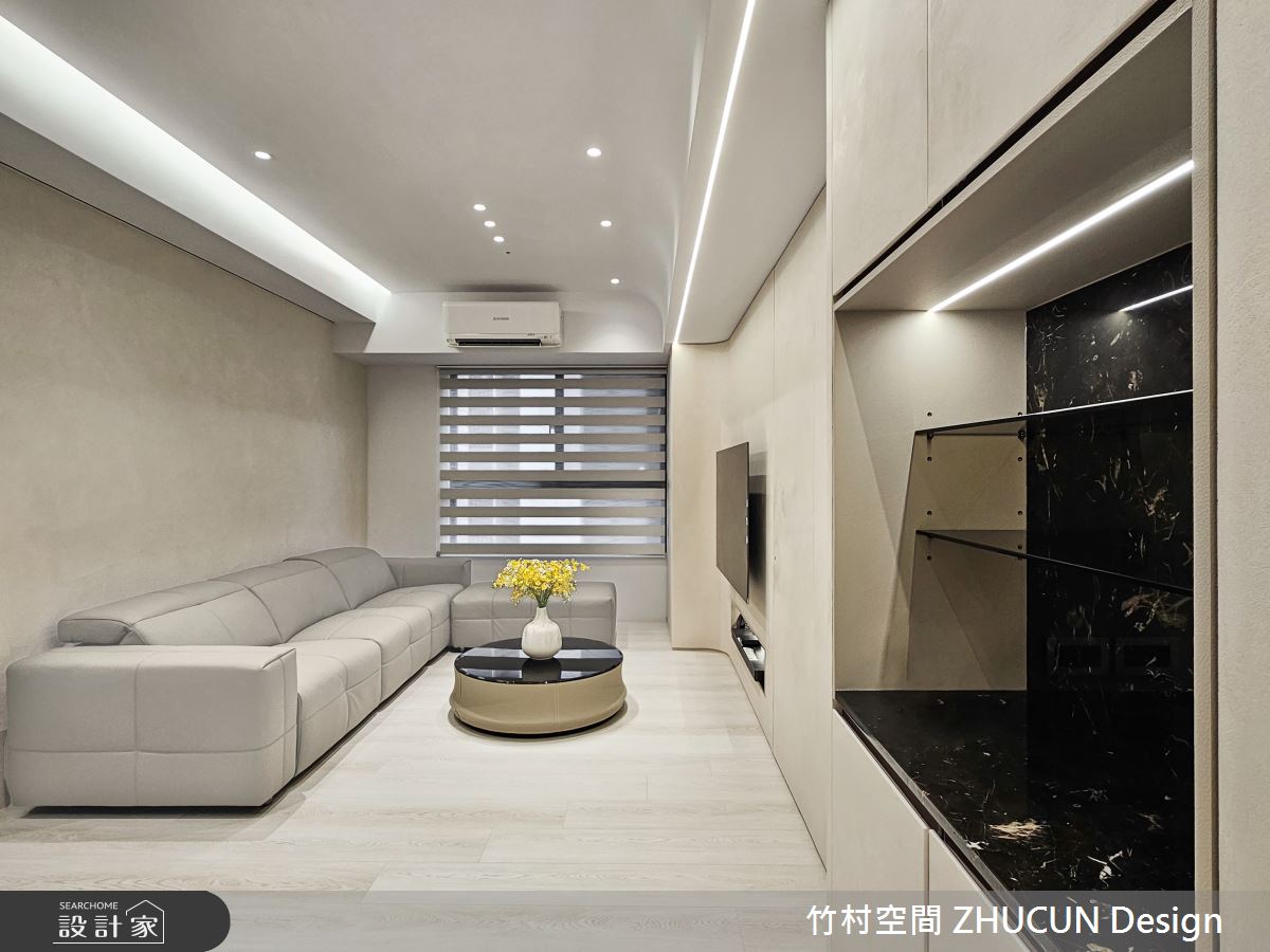 竹村·36轻。曦Light。Sun 20坪奶茶风设计案例丨竹村空间－设计家Searchome-5
