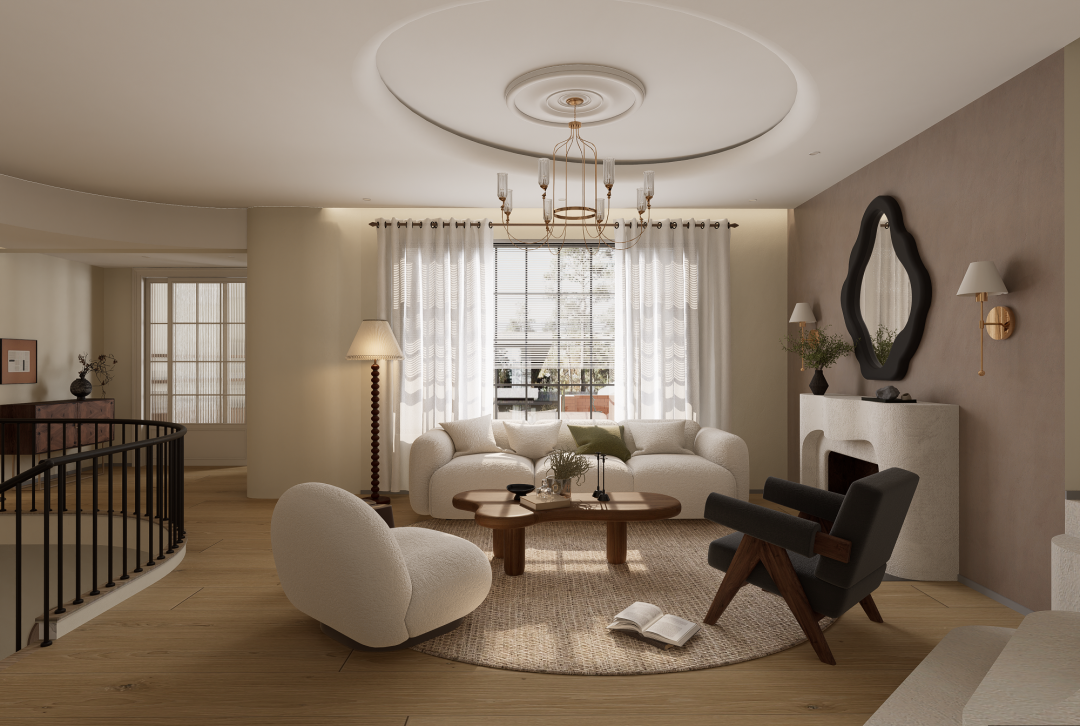 东莞万科城市高尔夫花园轻法 · 中古风设计丨中国东莞丨DP 设计-37