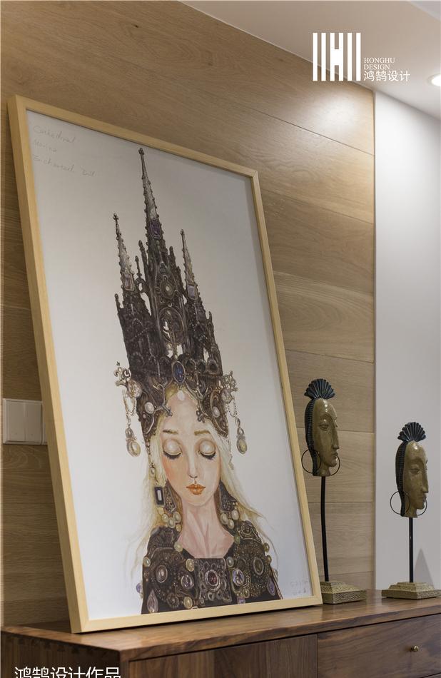 98㎡北欧风家居,原木韵味与怀旧水泥墙的完美结合-28