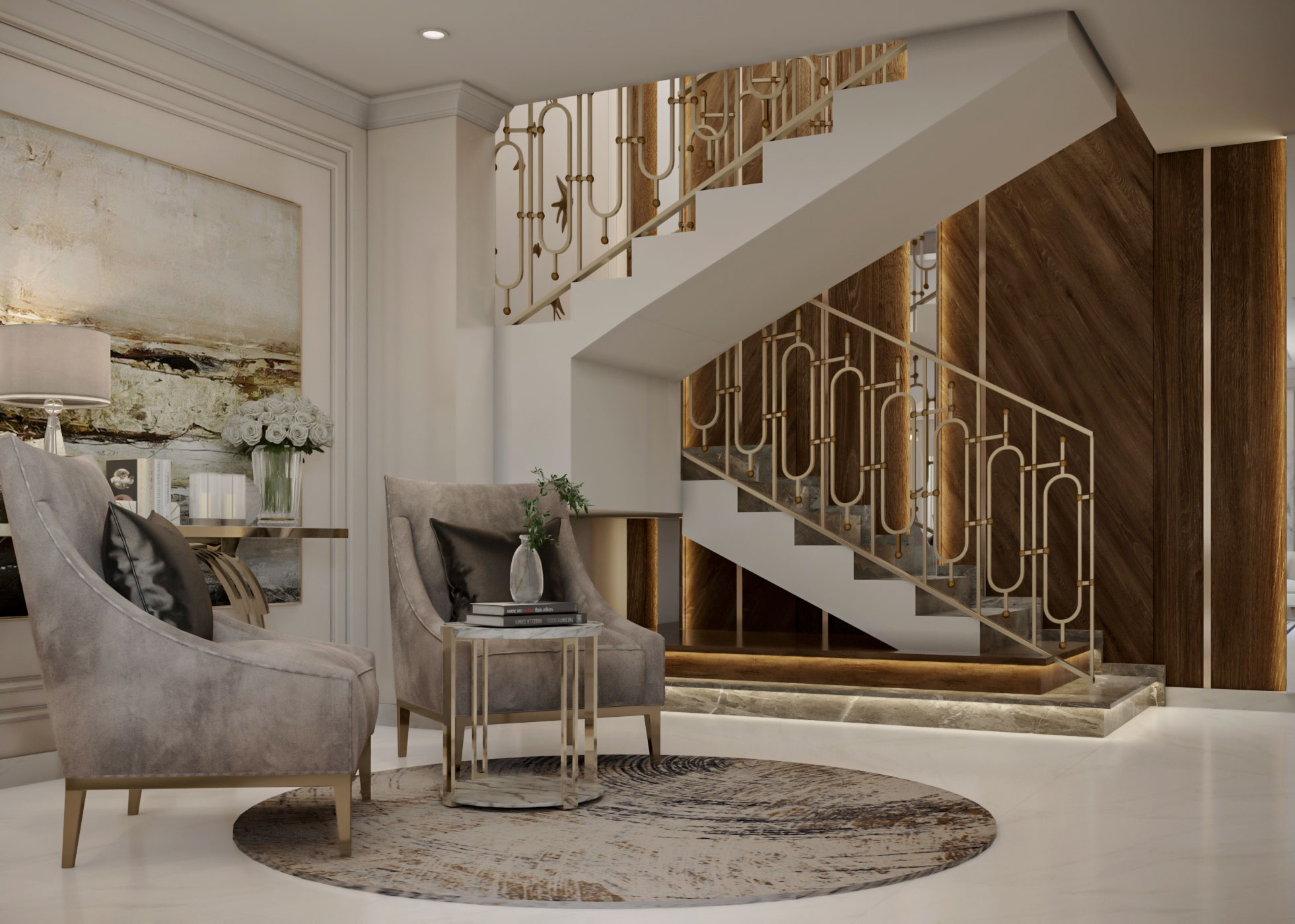 Reception, Living with Dining - Classic Style-9