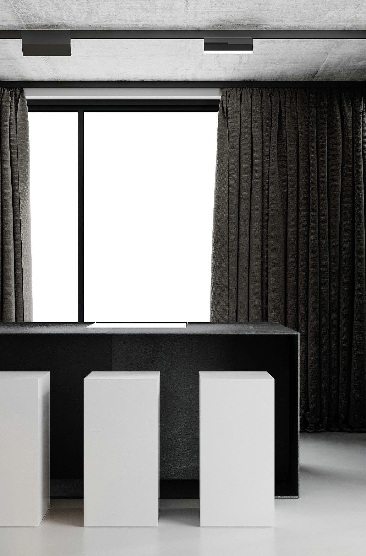 100㎡高级灰色系公寓设计 超高级的质感！-3