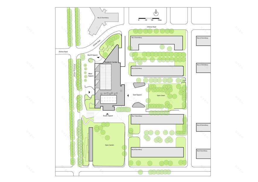 清华中央食堂 | 校园公共空间的新生-62