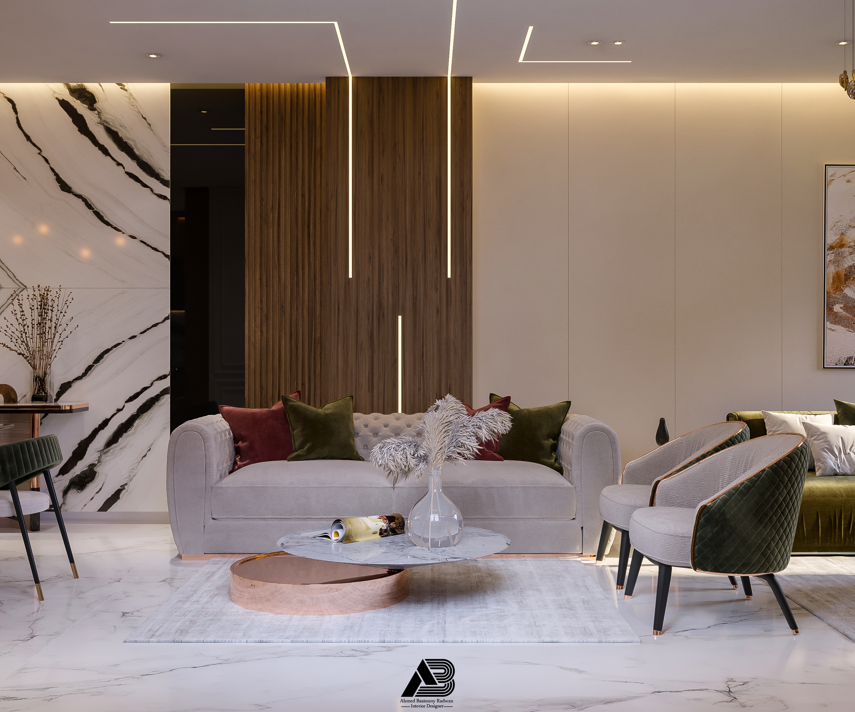 LIVING & RECEPTION & DINNING-1