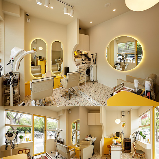 韩式小清新 6 坪美容室设计-1