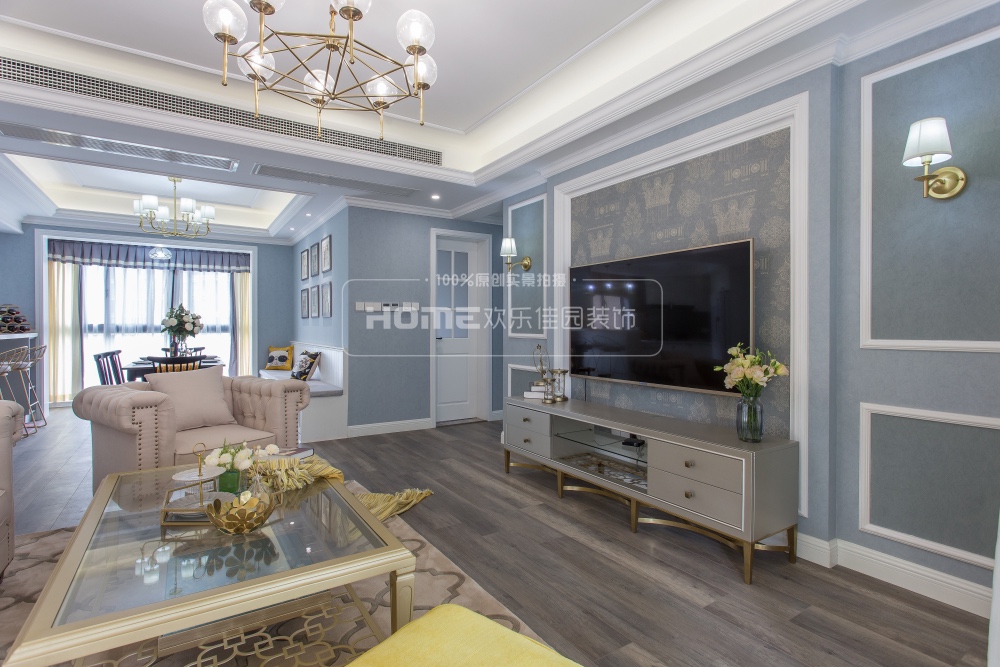 136㎡美式风格住宅  欢乐佳园装饰-23