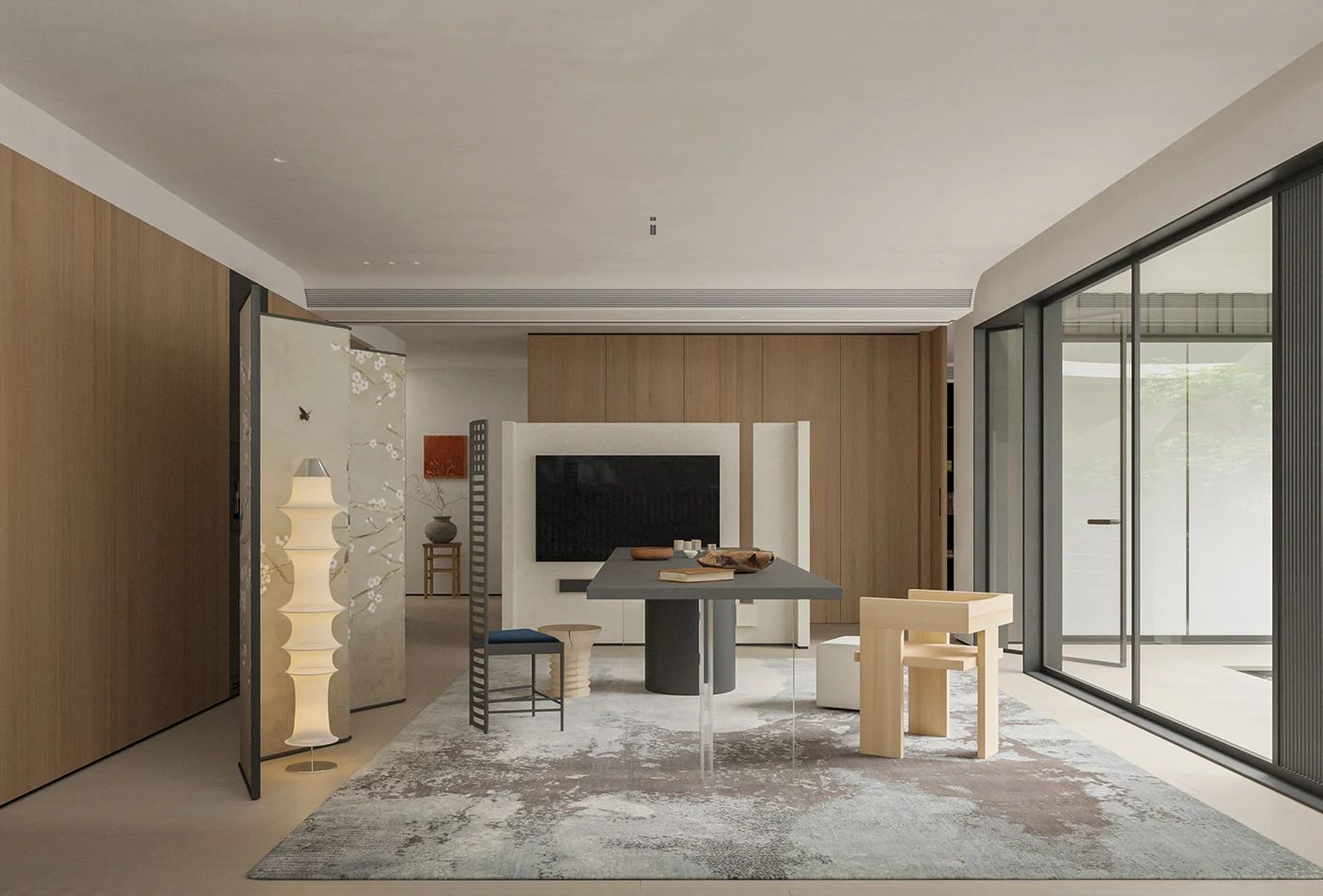 悬浮式电视背景墙设计-60