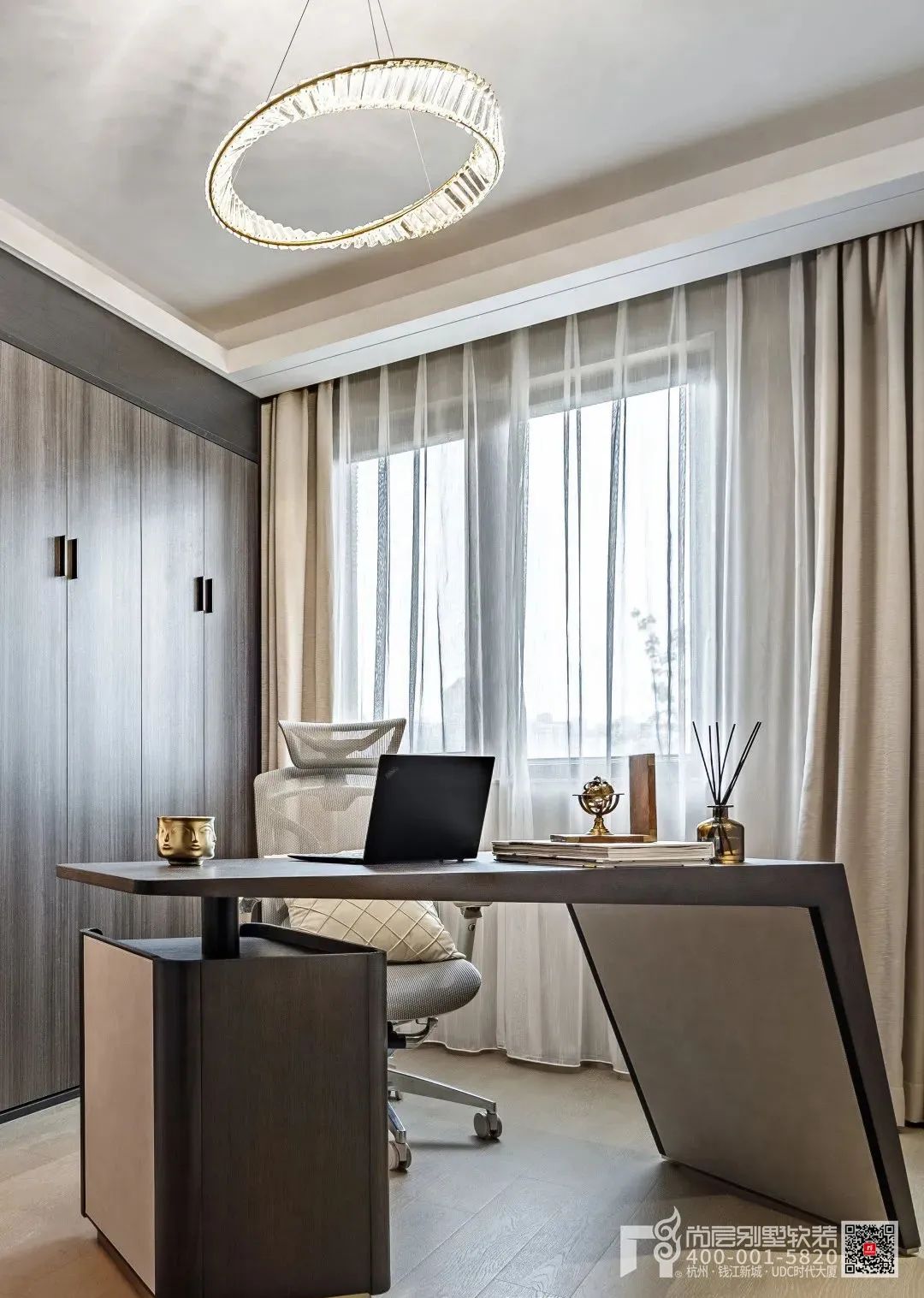 藕粉色温柔空间丨中国杭州丨杭州尚层装饰-46