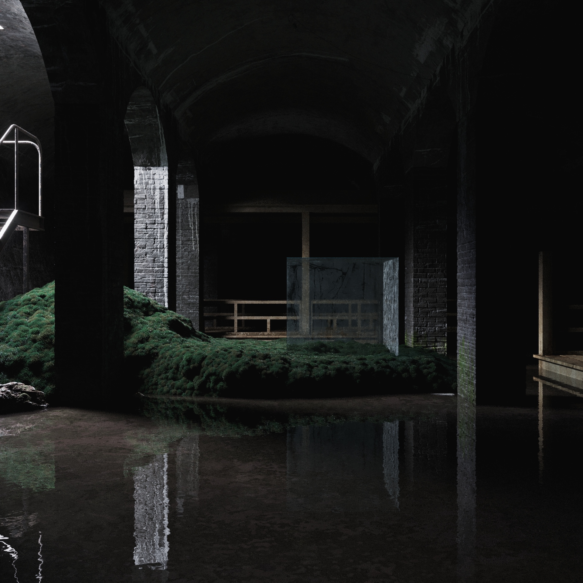 荷兰地下画廊 Cisternerne“水之展”的 3D 建筑设计丨Lunas Visualization-6