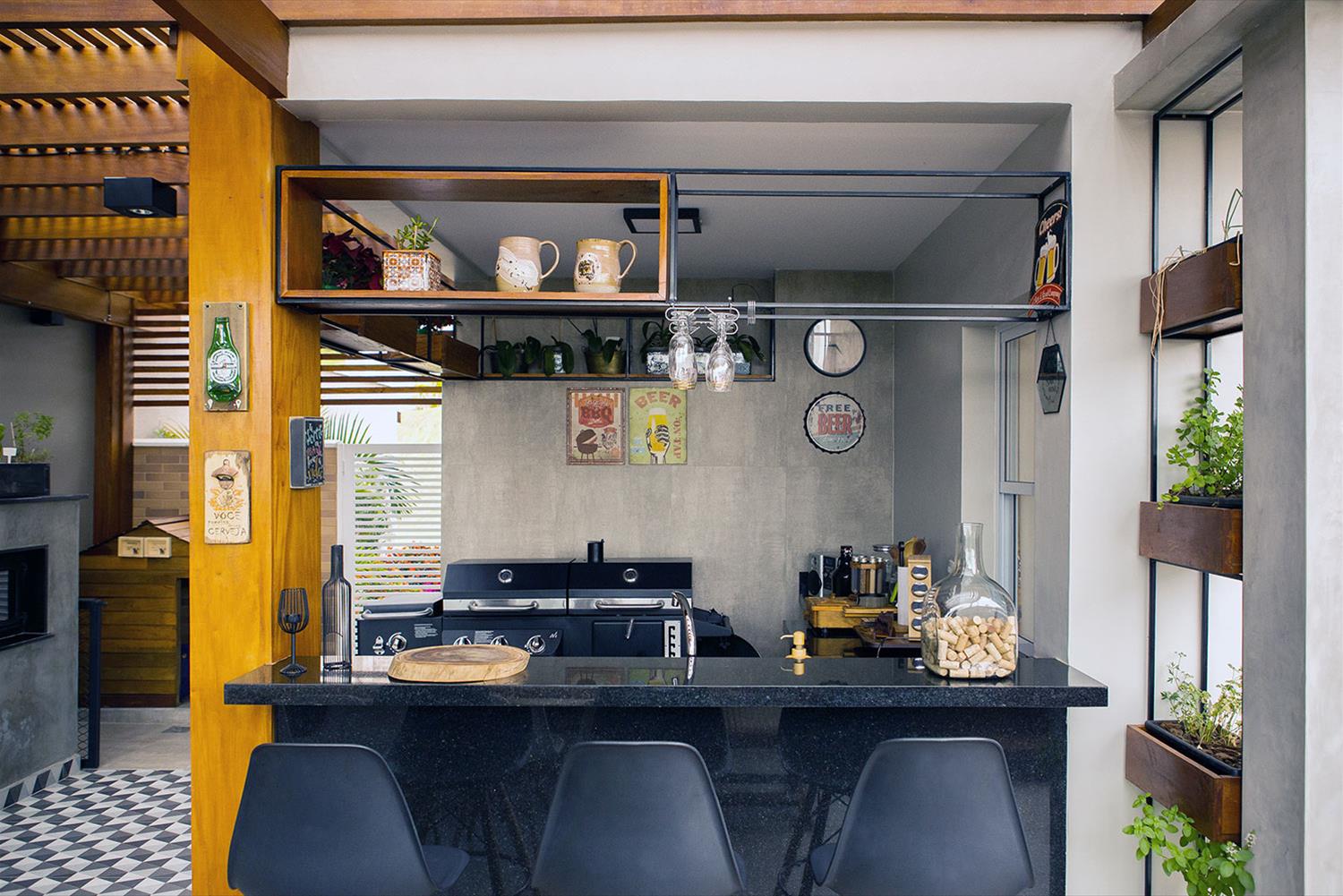 巴西 Vila Vereda 别墅的美食区设计-7