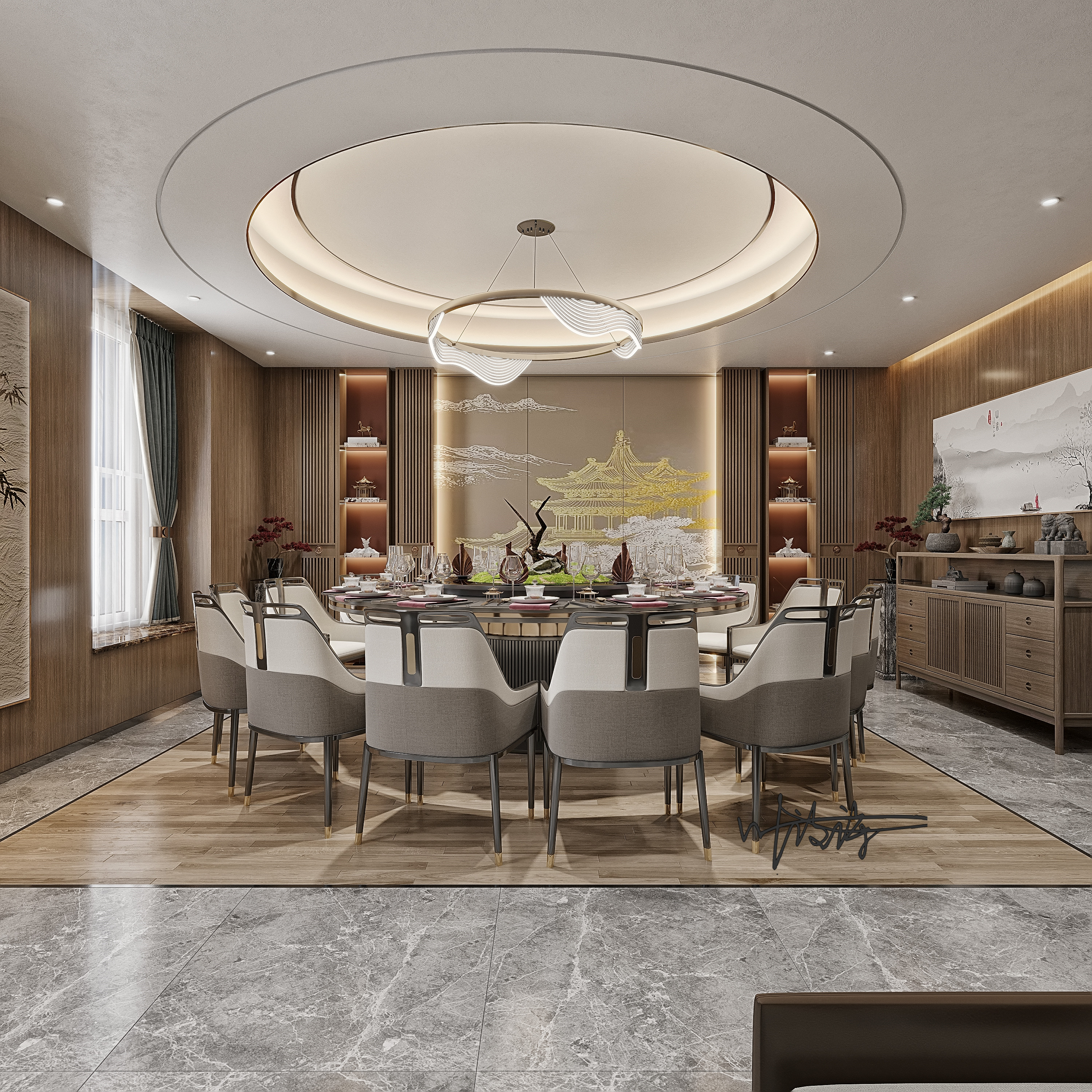 餐饮空间|棋牌室|包间|茶室-1