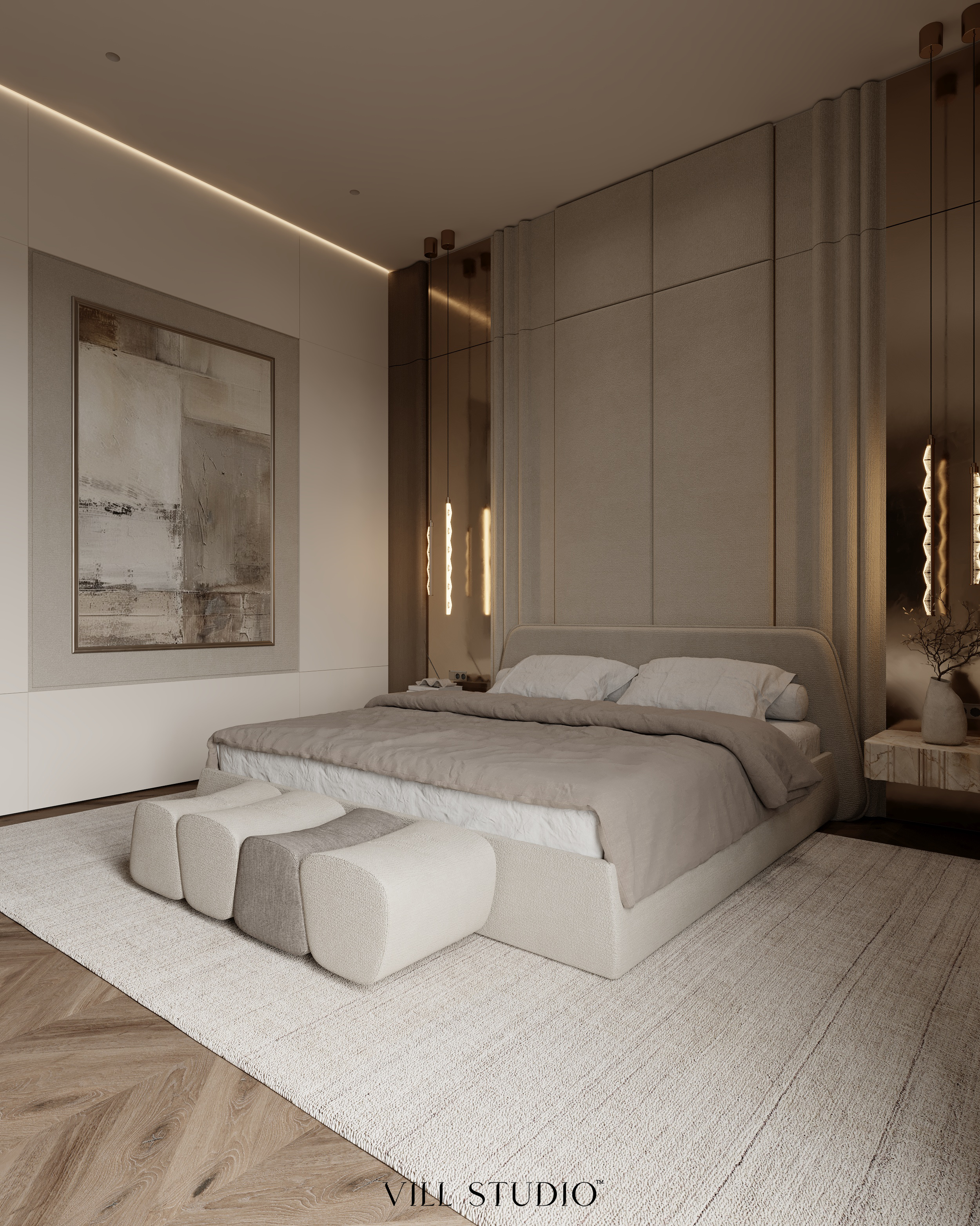 LUXURY MASTER BEDROOM INTERIOR | KSA-9