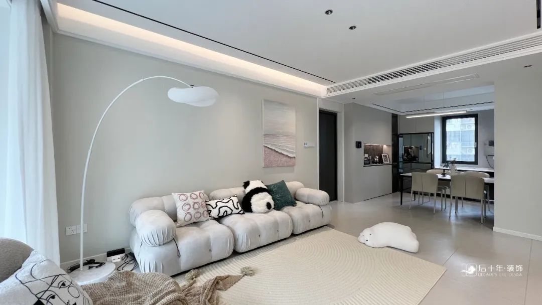 奶油风住宅丨中国盐城丨后十年装饰-8