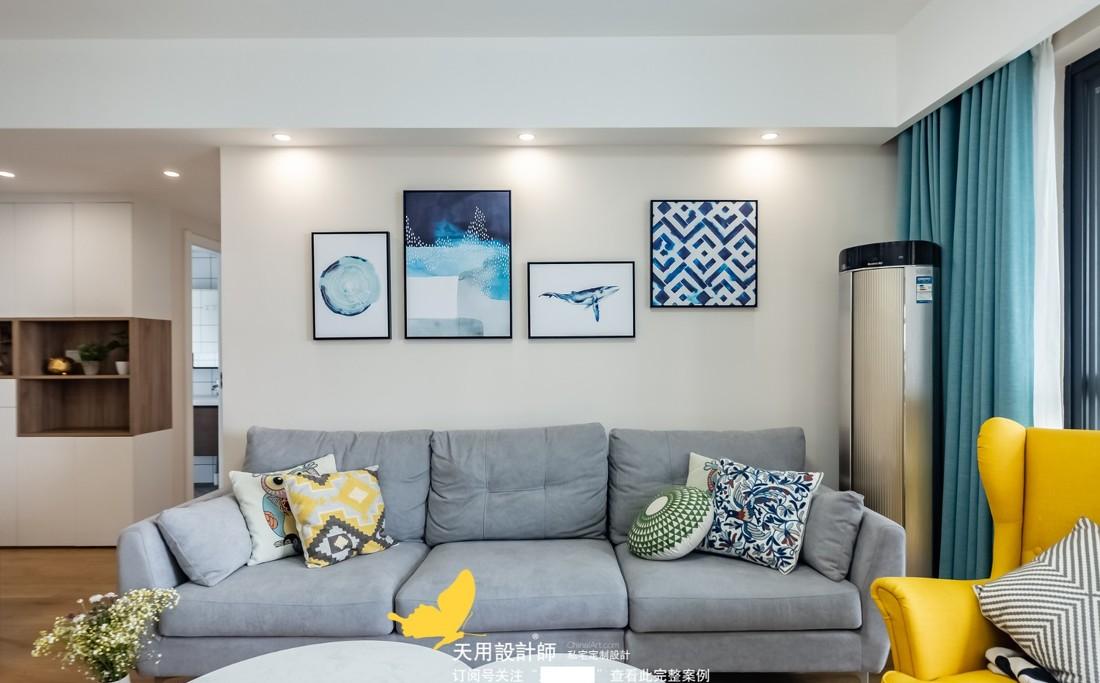 116 平北欧风三房 | 温馨舒适,橙蓝对比色增添惊喜-12