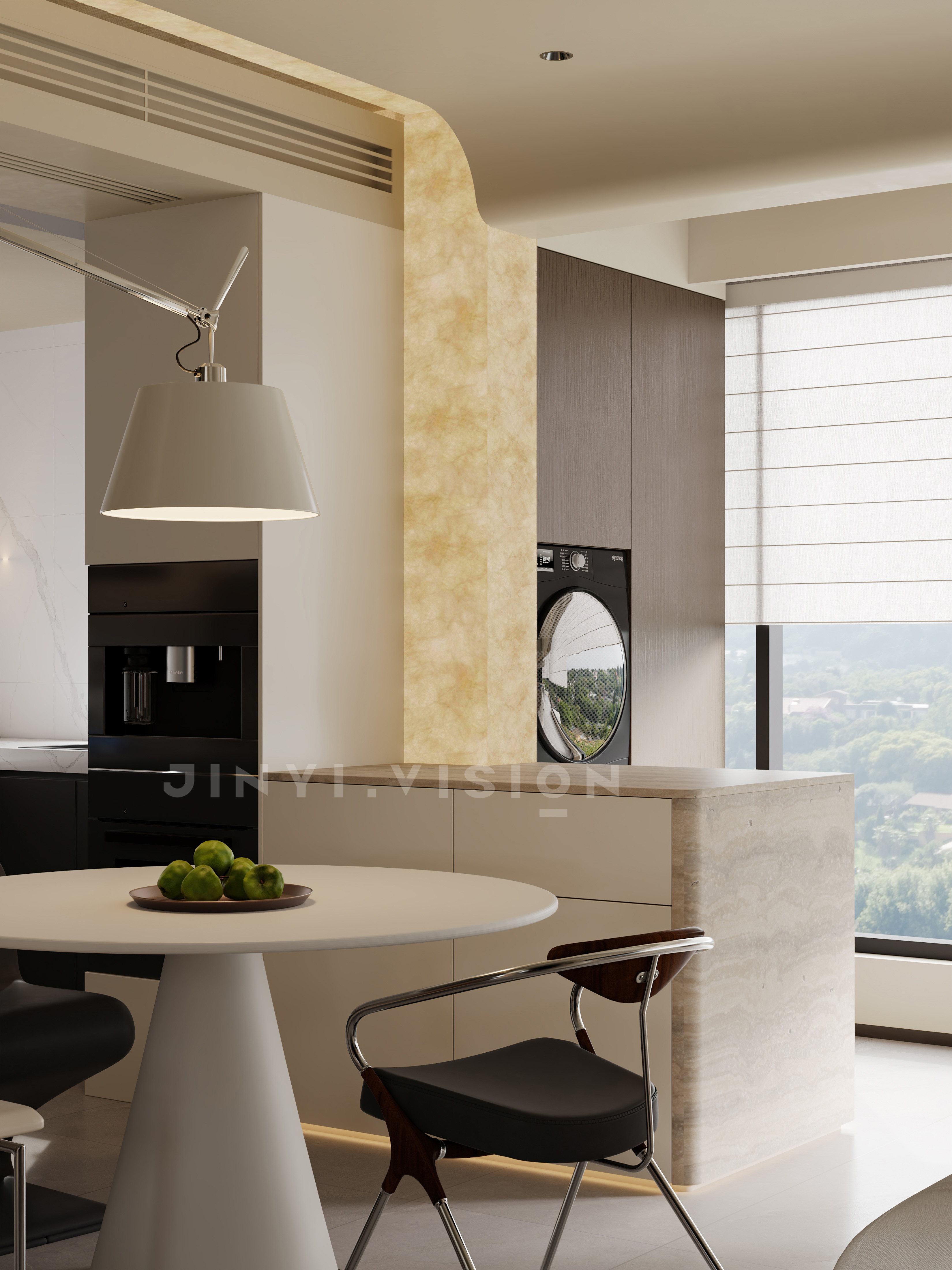 现代简约大宅：低饱和色系里的质感生活-5