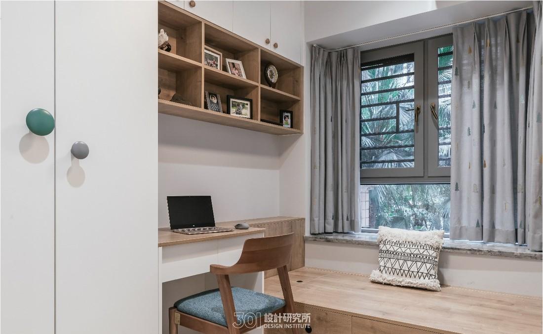 78 平米北欧风小家,绿色背景墙打造轻奢空间-26