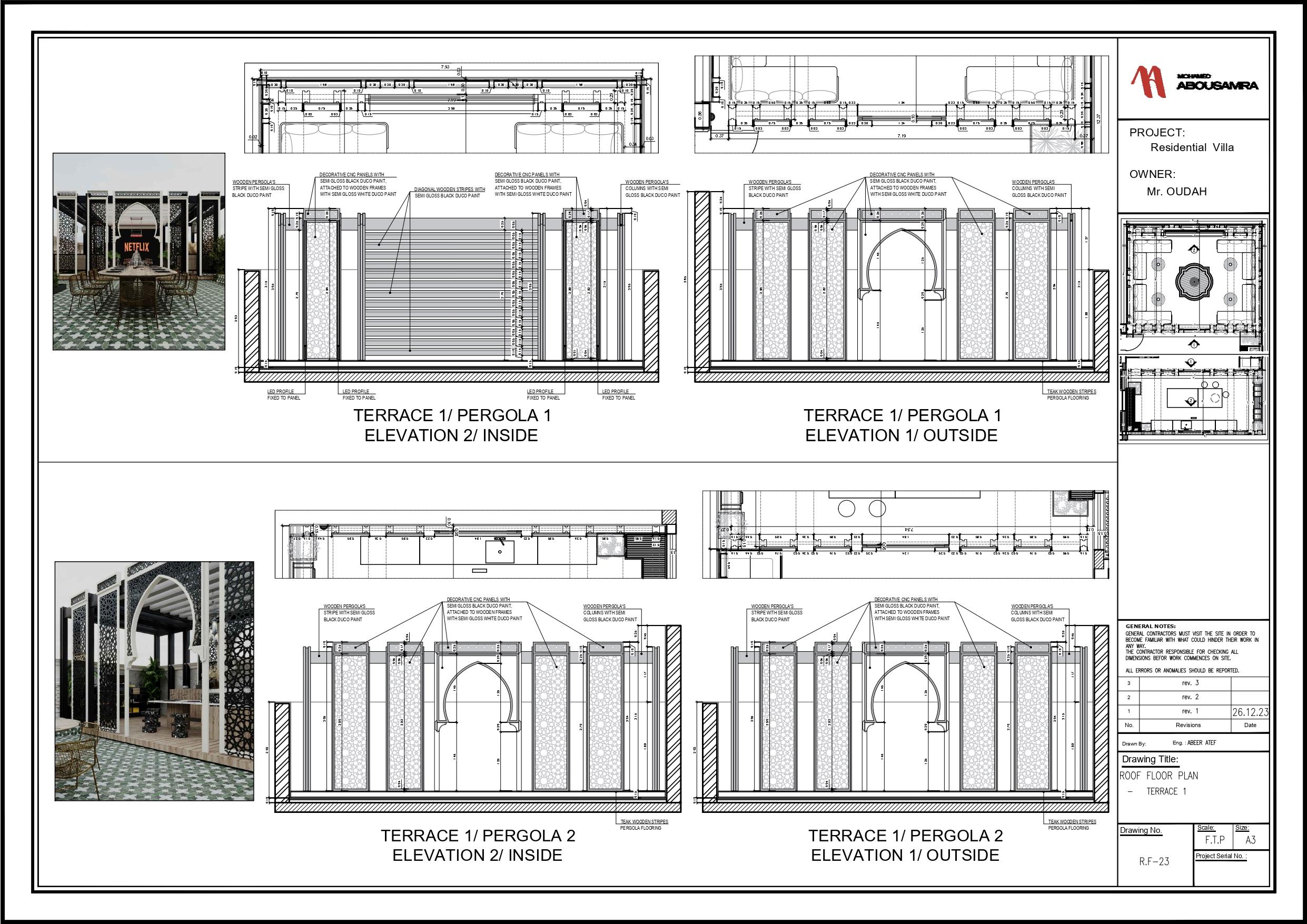 PRIVATE VILLA IN KSA, ROOF FLOOR-11