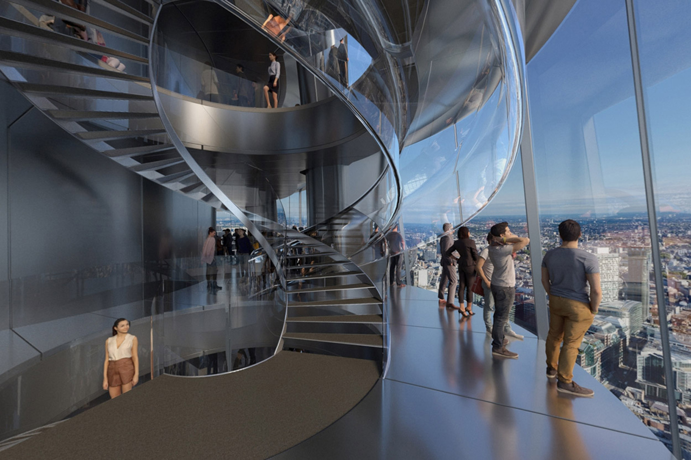 伦敦“Tulip”观景平台规划听证会开始,更新室内设计亮点揭示-12