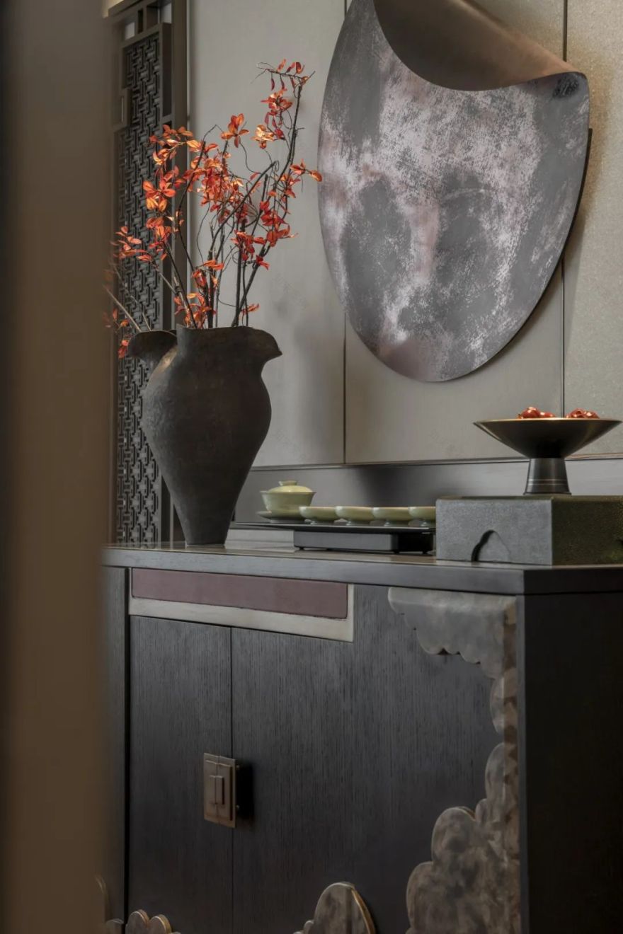 盛唐诗意,现代中式住宅设计丨中国宁波丨一然设计(上海,北京,深圳,沈阳)-107