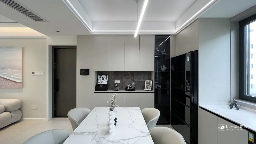 奶油风住宅丨中国盐城丨后十年装饰-17