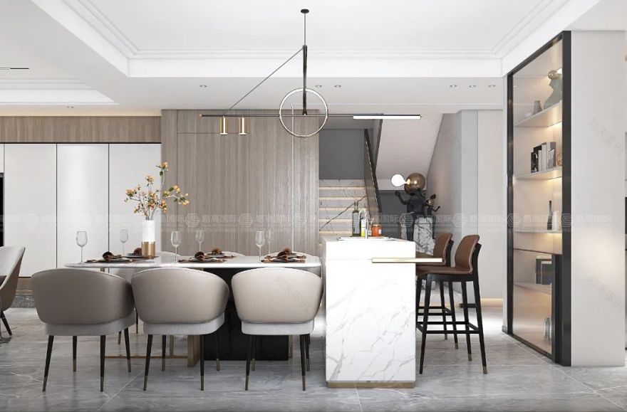 曲江大城 200㎡现代简约空间 | 极简美学融入生活灵气-27