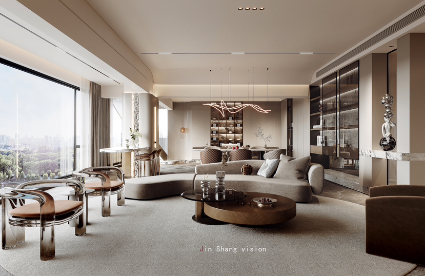 现代轻奢 带点暗调-2