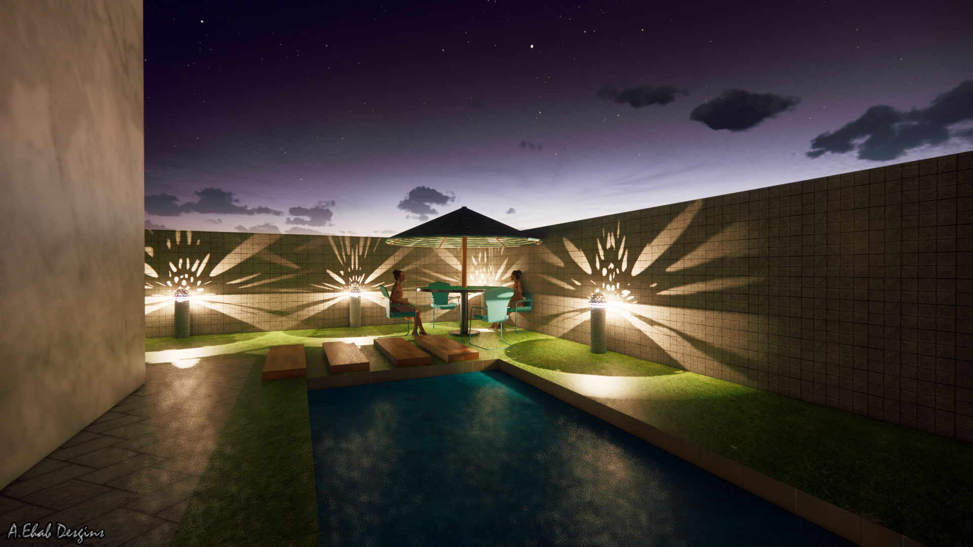 An Exterior Design for a modern villa.. Hope u Like It-11