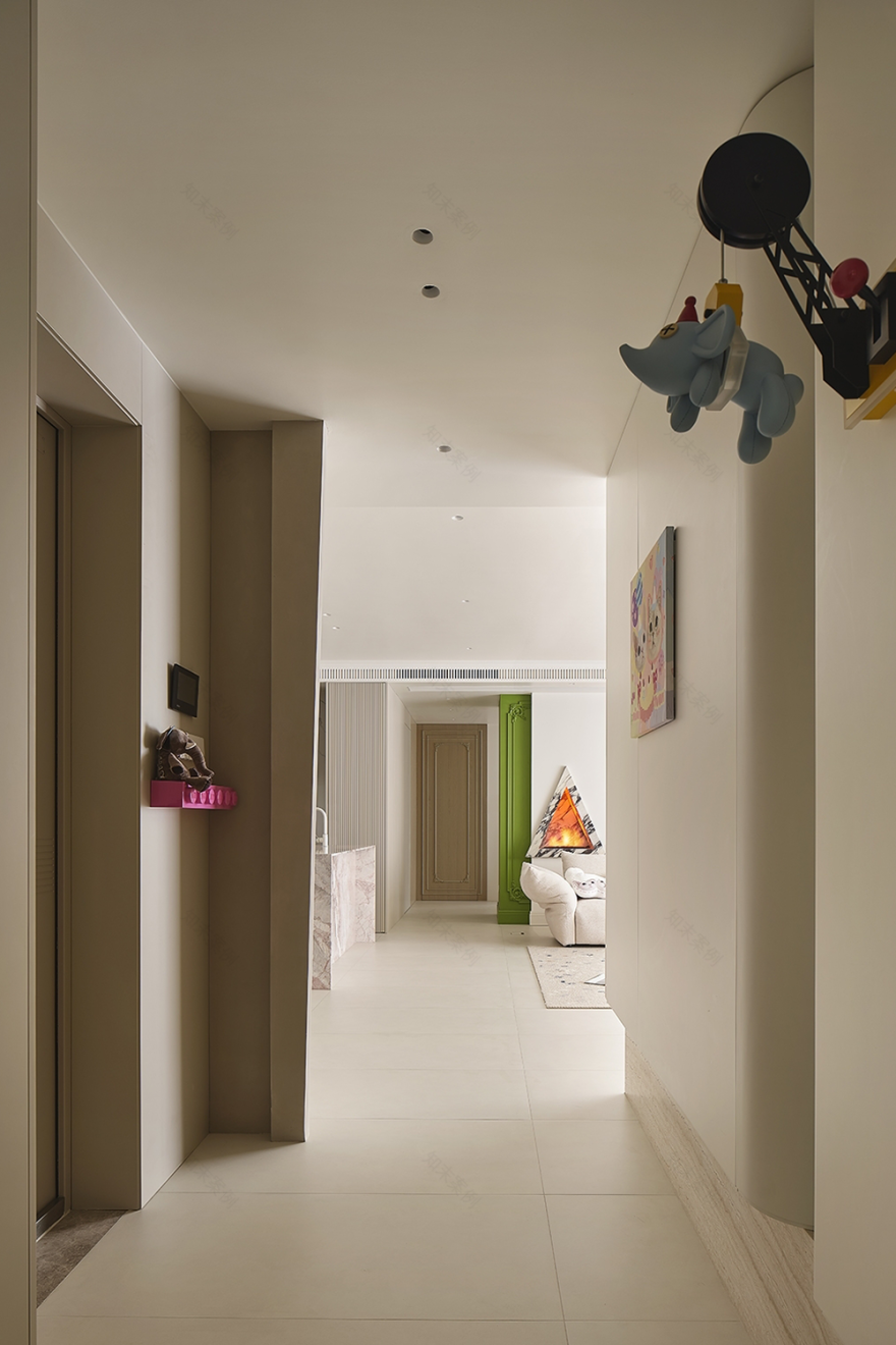 极简奶油风,多巴胺配色,治愈系的家丨無一內建筑设计,成都宏福樘设计-9