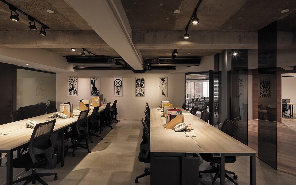 工业风办公室设计,巧妙融合网络元素与空间功能-11