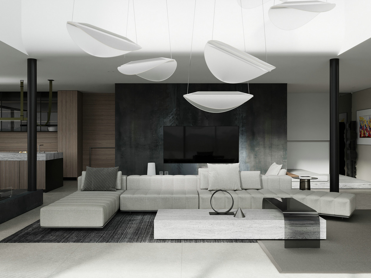 简约风大平米住宅设计 超精致！-0