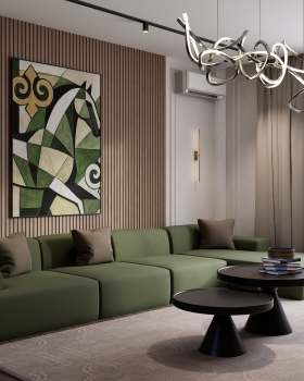 The modern livingroom design