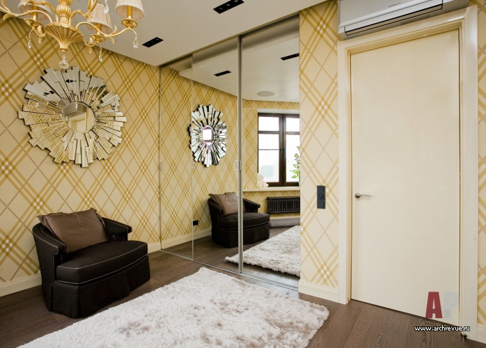 现代风格带紫檀木面板的小户型三居室公寓室内设计丨俄罗斯莫斯科丨安德烈耶夫·弗拉季斯拉夫-20