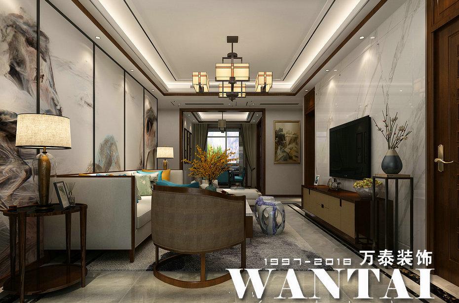 
泰安华新山水居205㎡顶+阁新中式装修 -1