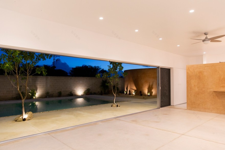 墨西哥 House O + I | 开放空间与光影游戏的住宅设计-13