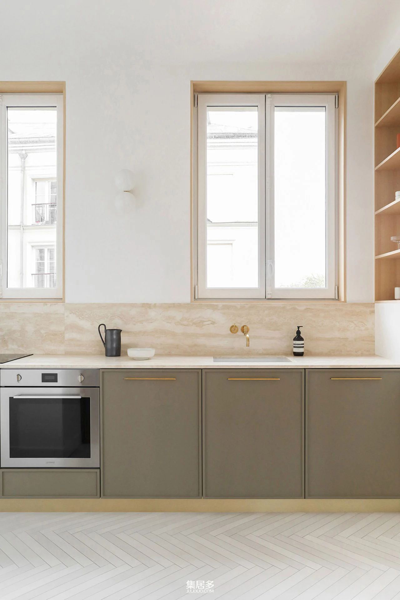 巴黎独特空间公寓设计丨法国巴黎丨和居工作室-14