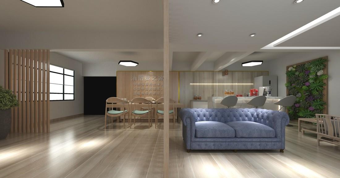 珠海斗门消防员之家——多功能休闲空间设计-16