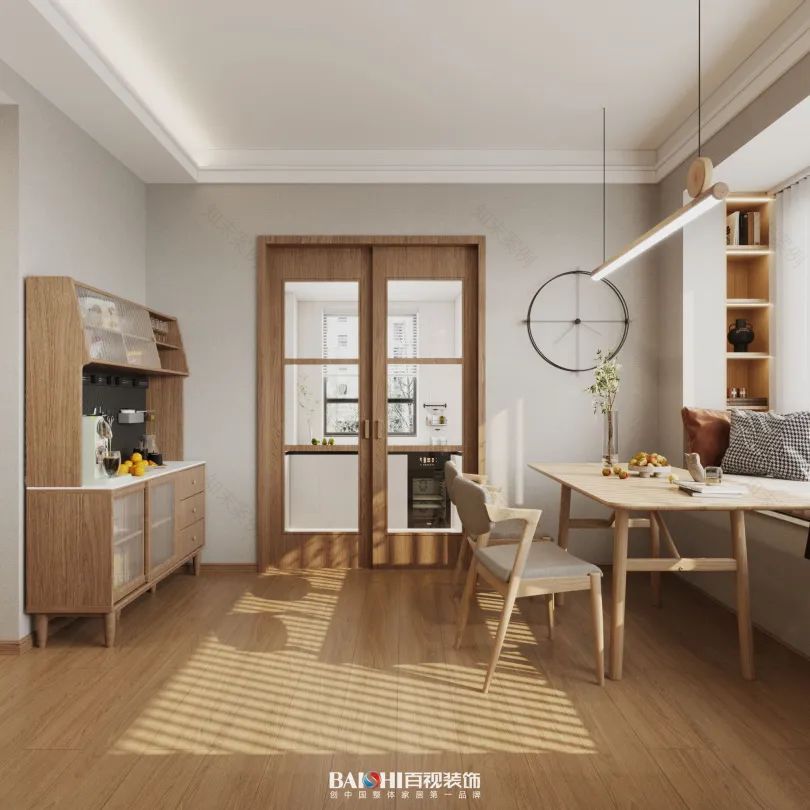 奶油原木家居丨百视设计-42