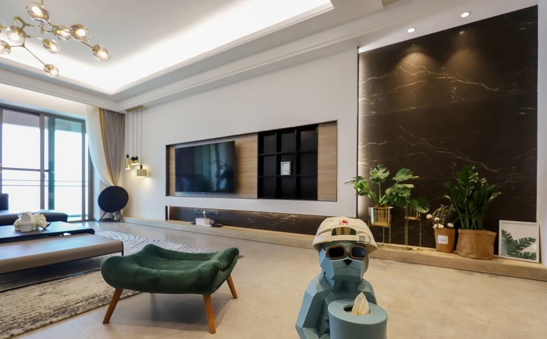 广州轻奢北欧风大户型设计,多元素空间利用-71