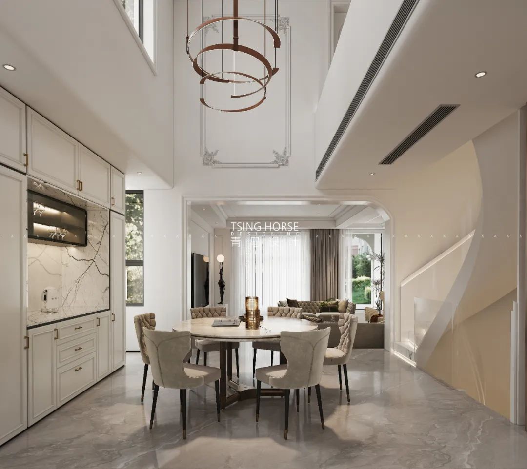 龙湖双珑原著简约法式诗意居所丨中国西安丨青马别墅空间设计-40