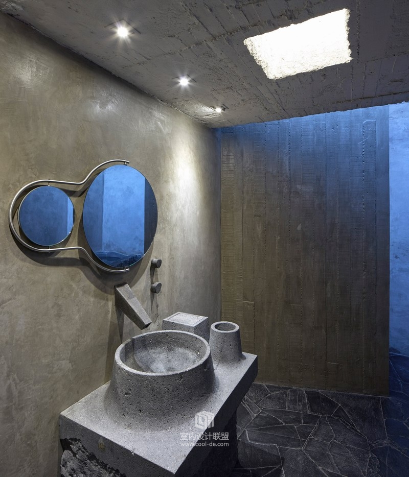 墨西哥艺术家夫妇的混凝土毛坯住宅-13