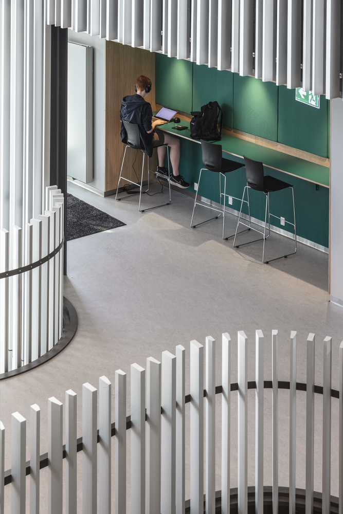 丹麦 Lyngby 市 H·C· Ørsted TEC 技术中学丨Sweco Architects-37