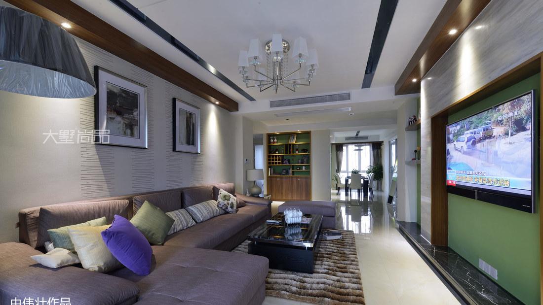 绿色与咖色共舞,打造平衡空间美感-6