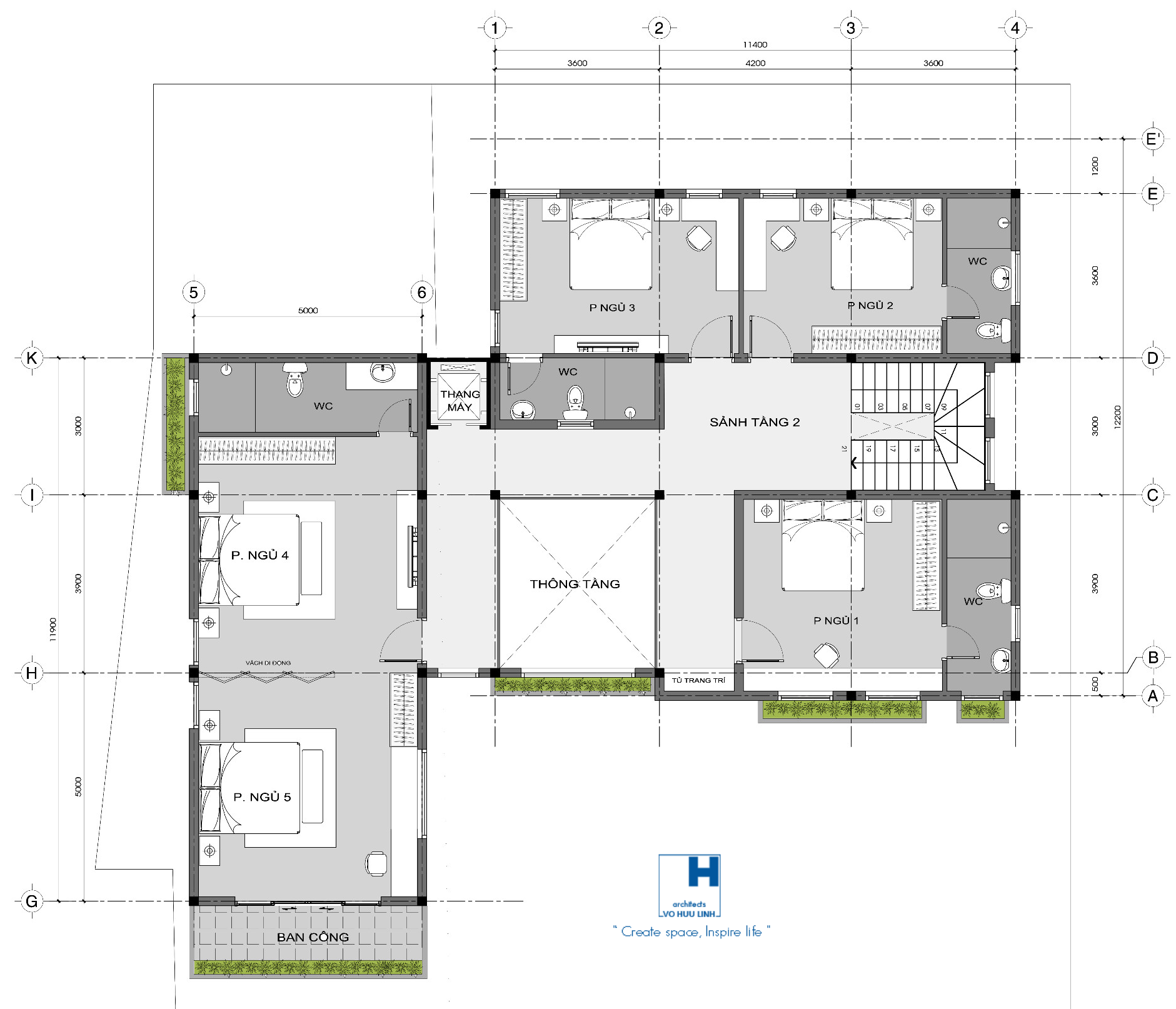 东英和谐别墅一号 河内丨VVo Huu Linh Architects-17