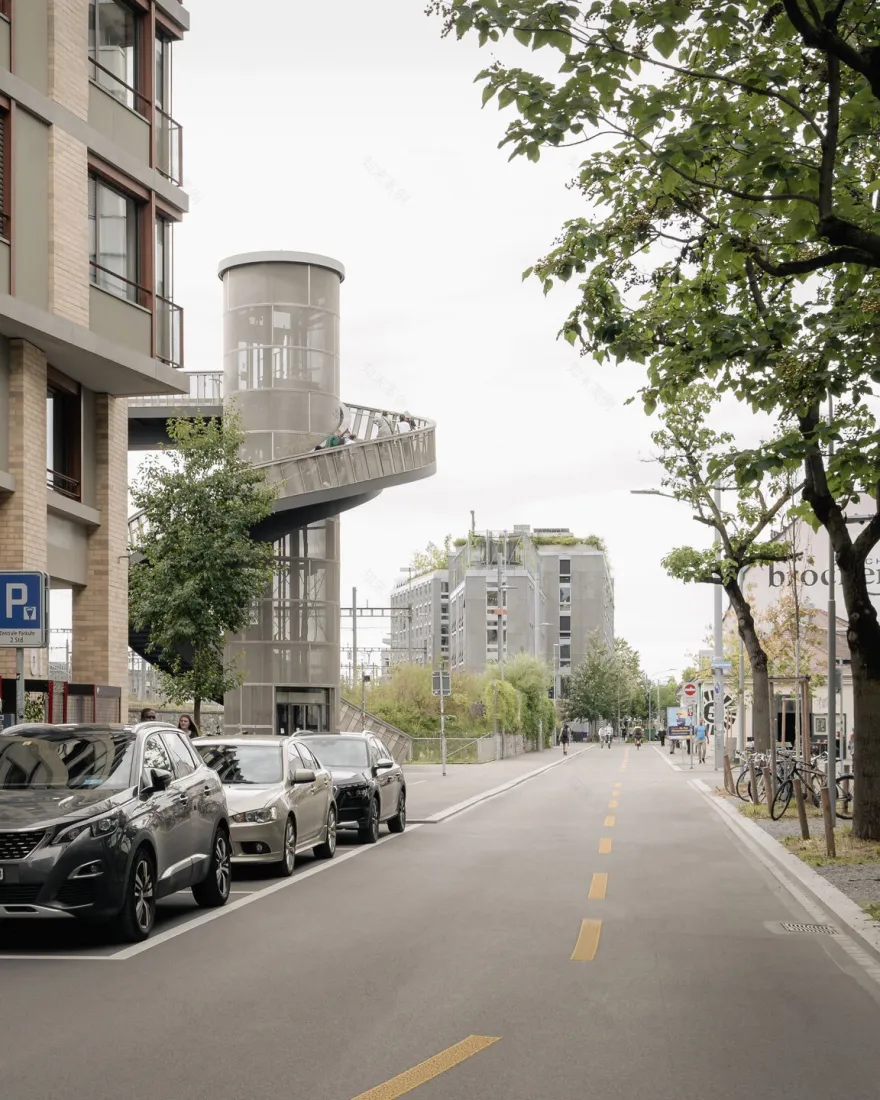 Negrelli 人行桥丨瑞士苏黎世丨ARGE Negrelli-32