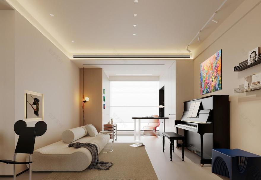 三口之家的现代简约风设计-2