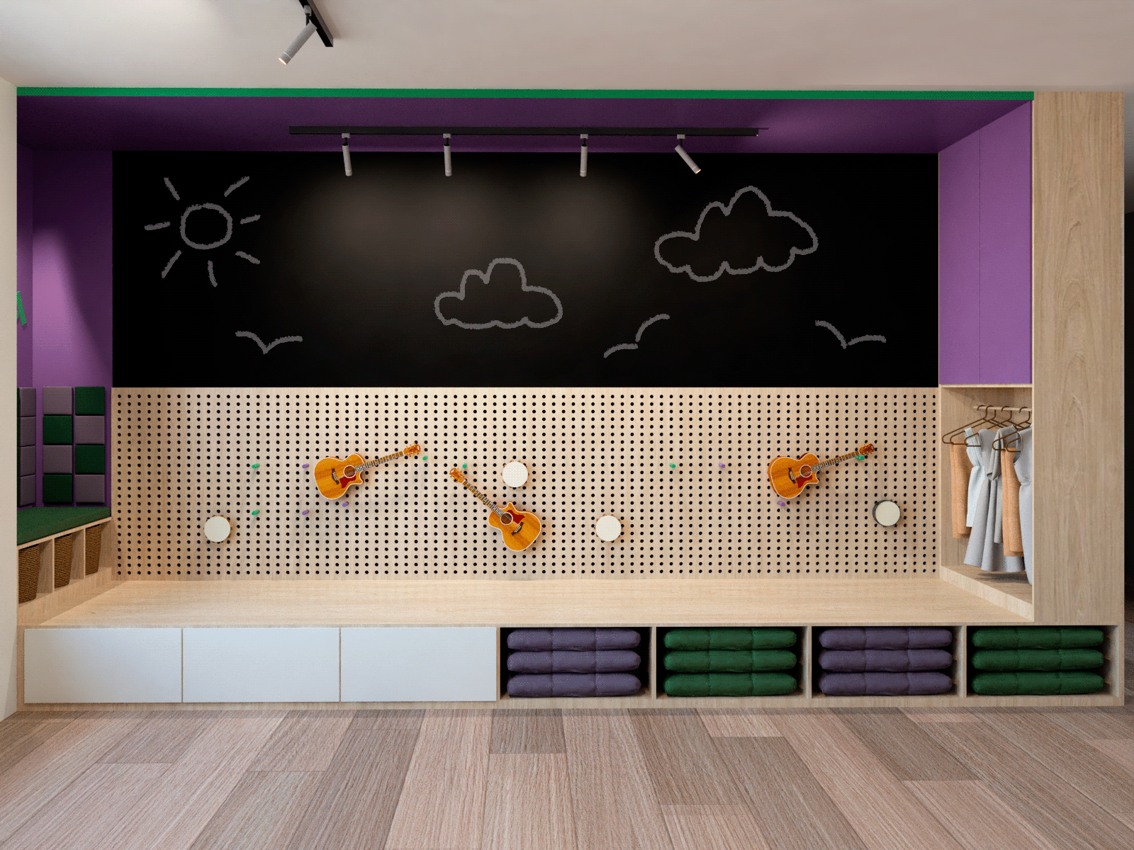 SUPER BABIES GYM室内设计项目-36