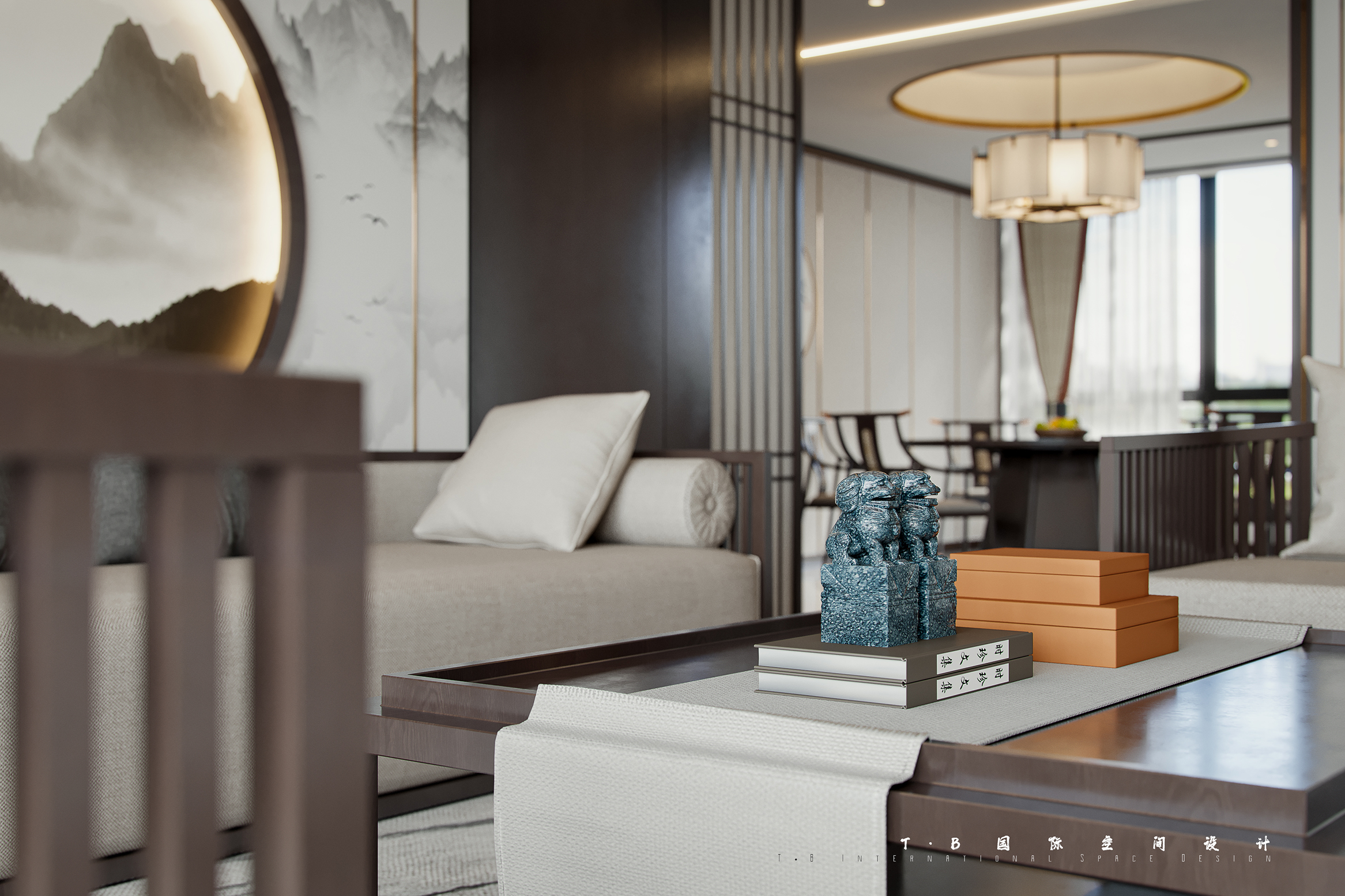 通州新中式平层设计丨中国通州丨T·B 国际空间设计-13