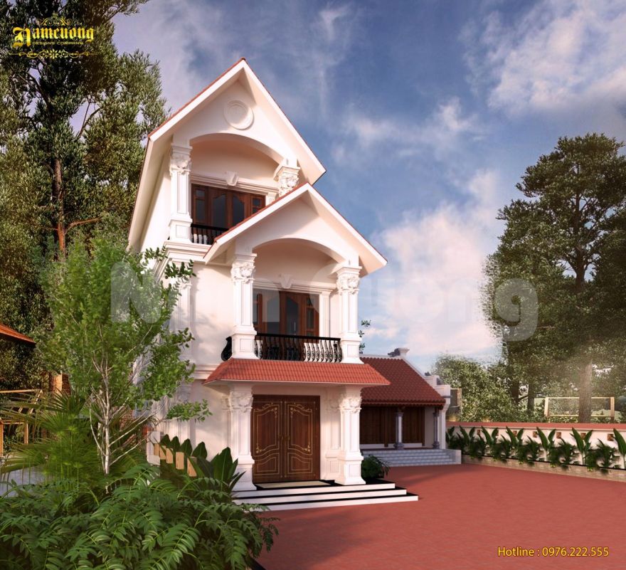 海防市美丽三层楼教堂建筑设计 · 南聪建筑设计与施工公司-10