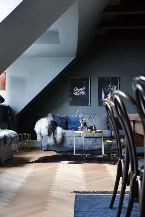 丹麦蓝色公寓 | 宁静的禅意空间-2