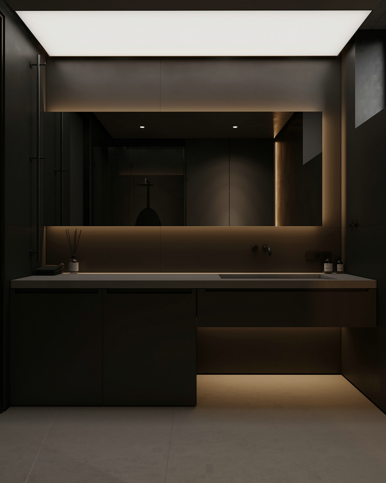 黑色系复试公寓设计 一种极致的高级感！-10