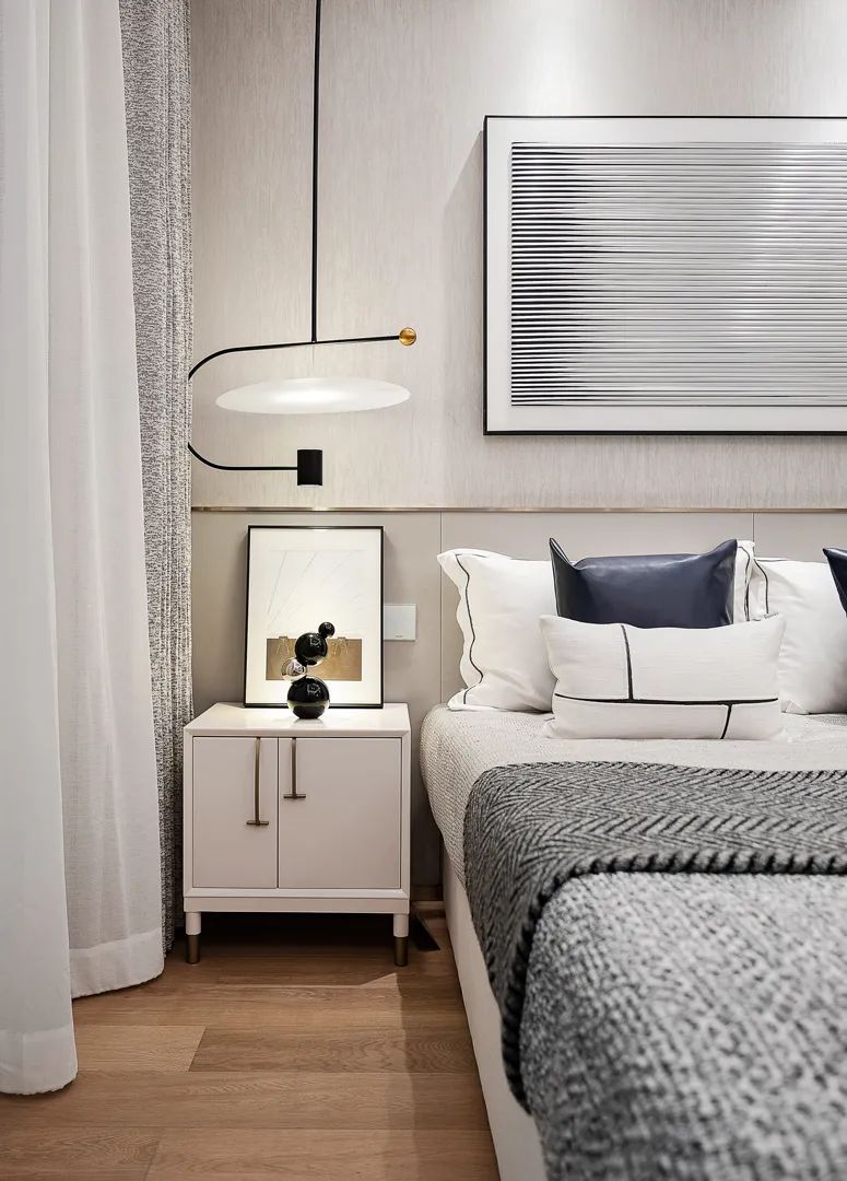 现代轻奢样板间，克莱因蓝演绎极致简约-50